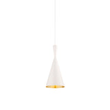 Beat Tall Pendant: White