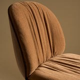 Beetle Soft Dining Chair: Conic Base + Front Upholstered