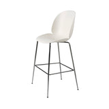 Beetle Bar + Counter Chair: Bar + Alabaster White + Black Chrome