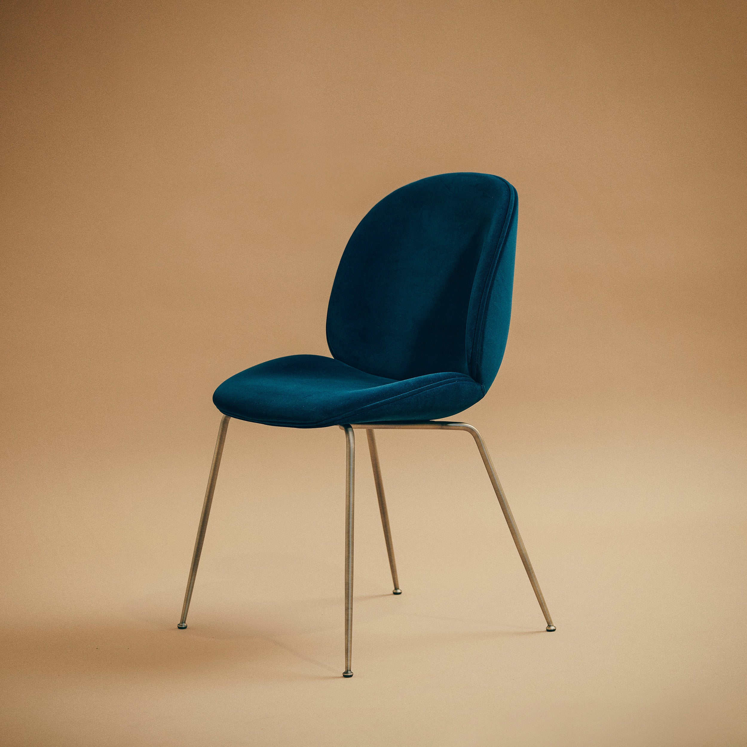 Beetle Dining Chair: Conic Base + Full Upholstery