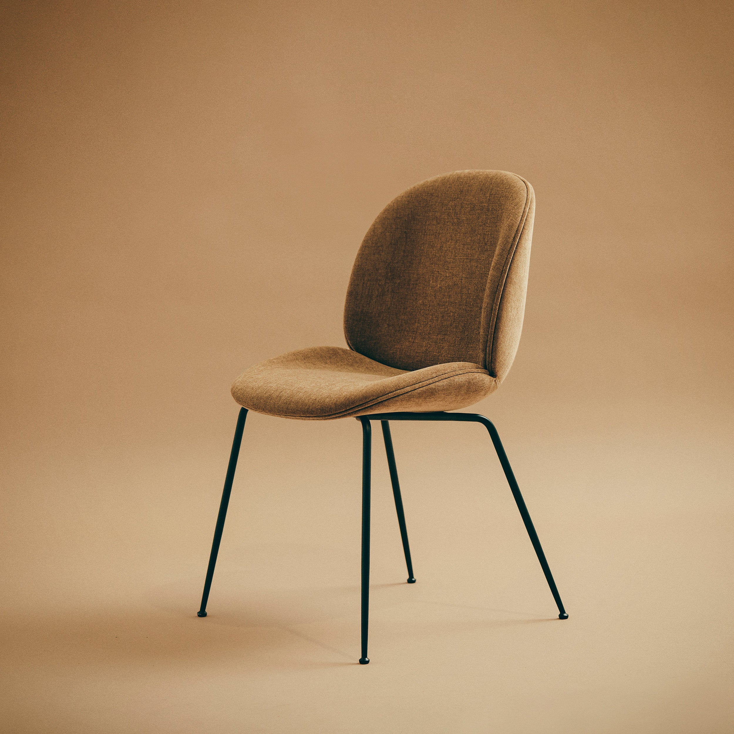 Beetle Dining Chair: Conic Base + Full Upholstery