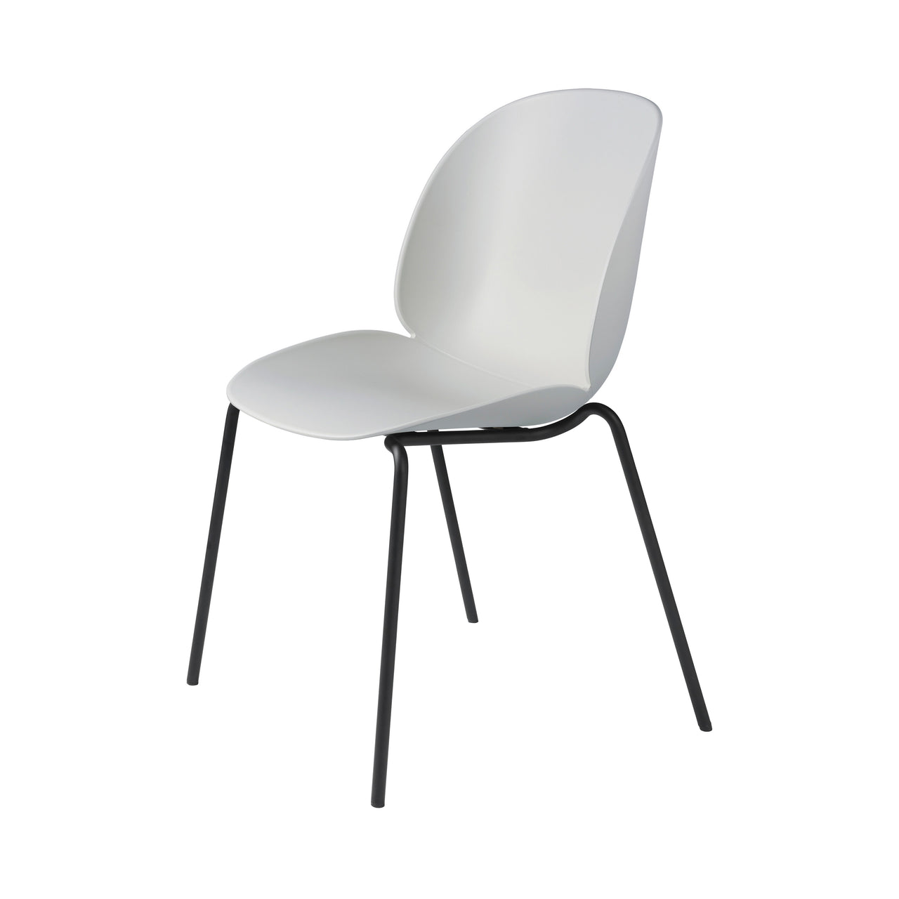 Beetle Dining Chair: Stacking Base + Lunar Grey