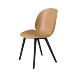 Beetle Dining Chair: Plastic Base + Amber Brown + Black