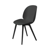 Beetle Dining Chair: Plastic Base + Black + Black (Monochrome)