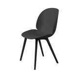 Beetle Outdoor Dining Chair: Plastic Base + Black + Without Cushion