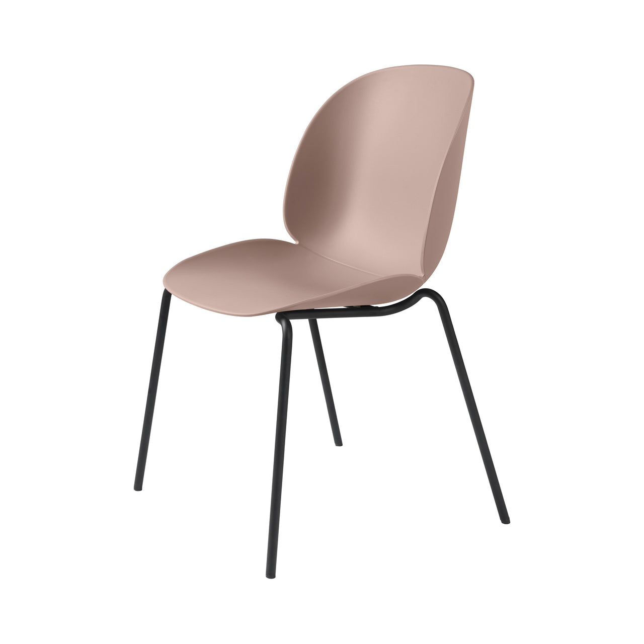 Beetle Dining Chair: Stacking Base + Sweet Pink