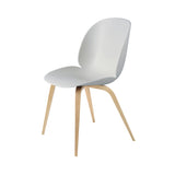 Beetle Dining Chair: Wood Base + Lunar Grey + Oak
