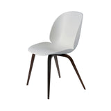 Beetle Dining Chair: Wood Base + Lunar Grey + Smoked Oak