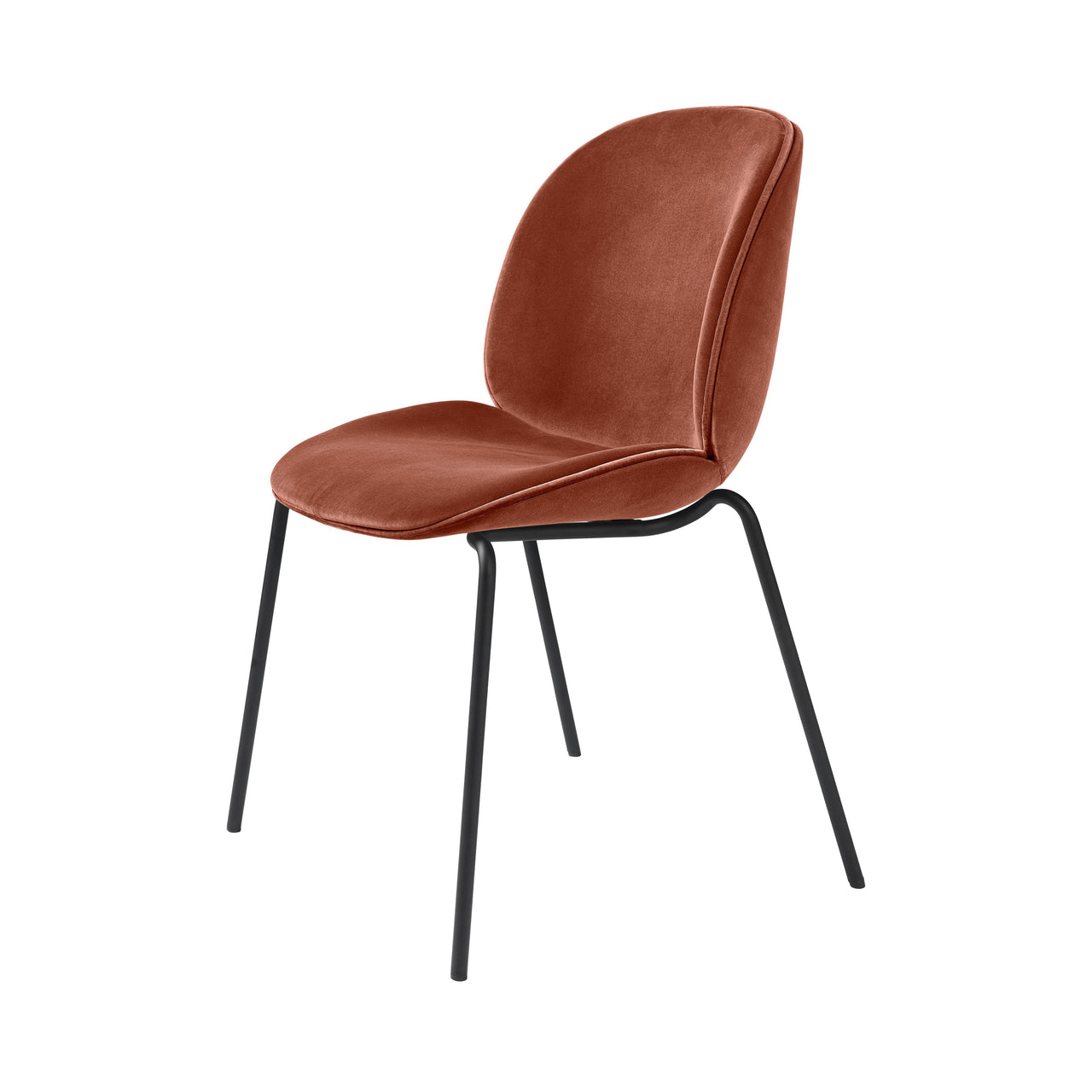 Beetle Dining Chair: Stacking Base + Fully Upholstered