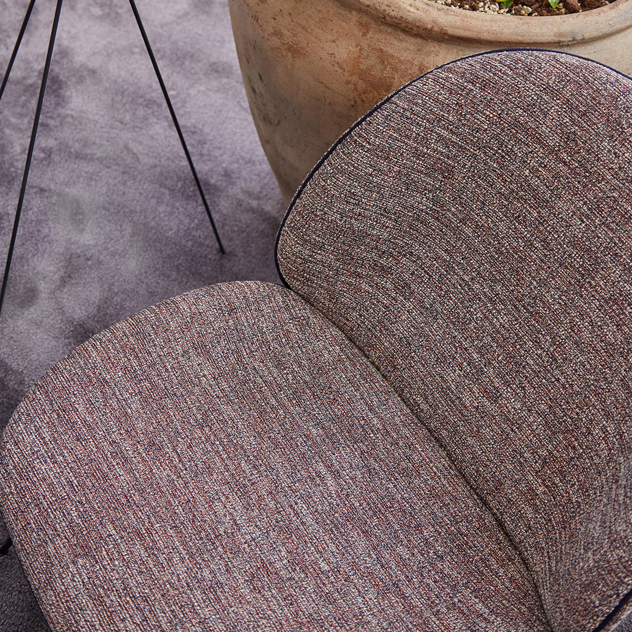 Beetle Lounge Chair: Conic Base + Full Upholstery