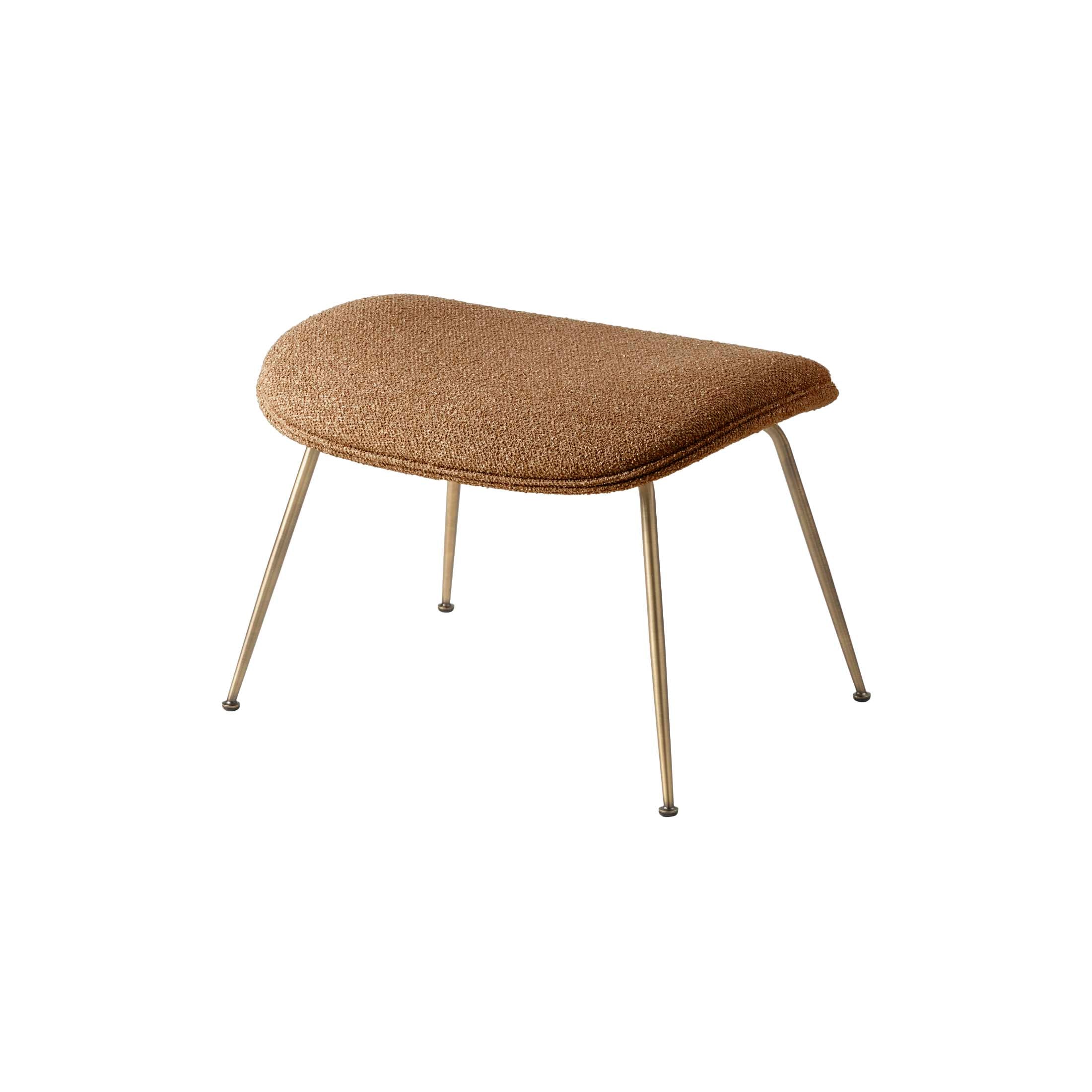 Beetle Ottoman: Antique Brass