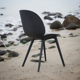 Beetle Outdoor Dining Chair: Plastic Base