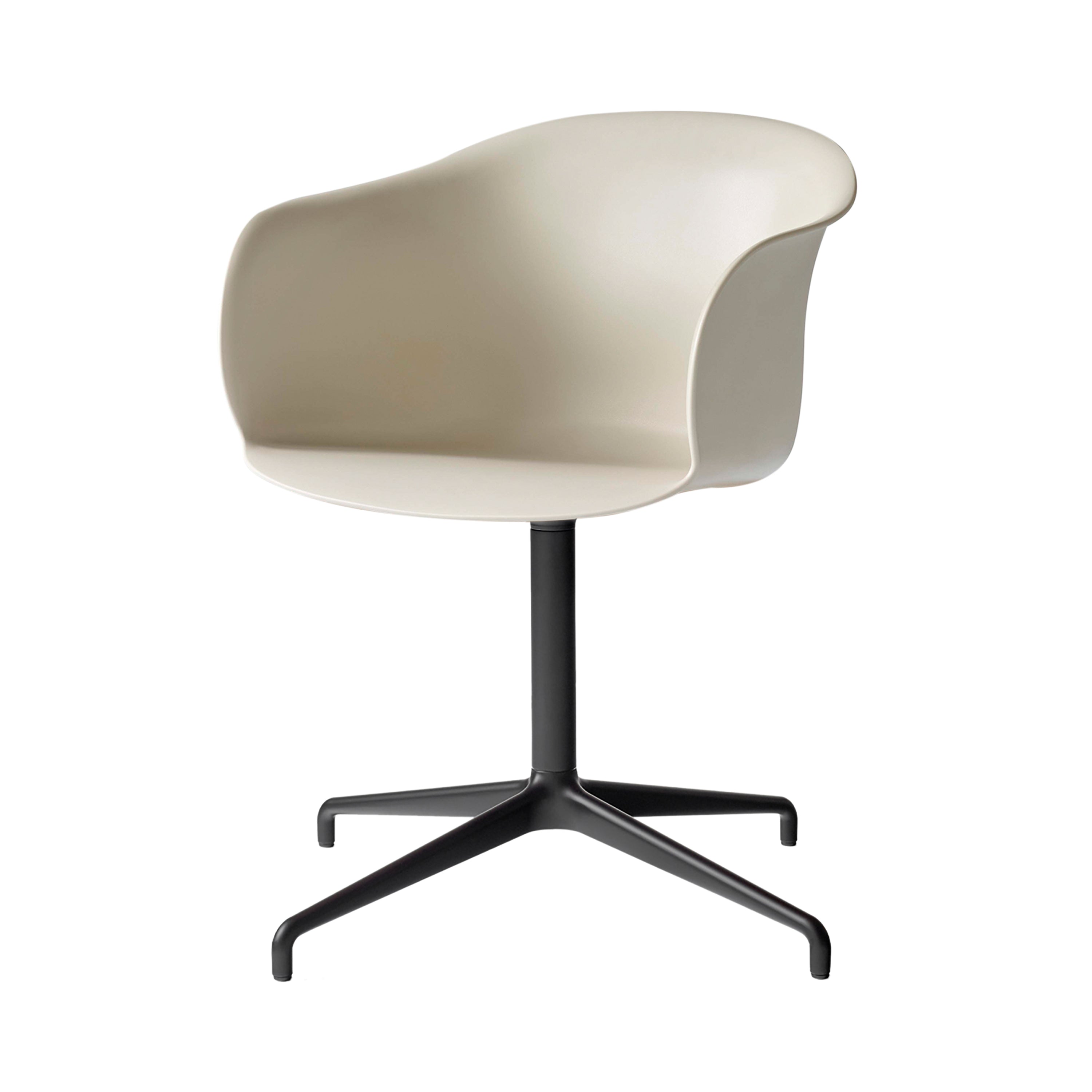 Elefy Chair JH32: Swivel Base + Soft Beige + Black