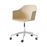Rely Armchair HW53: Beige Sand + Polished Aluminum