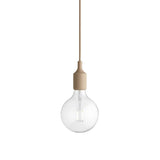 E27 Pendant Lamp: Beige-Rose