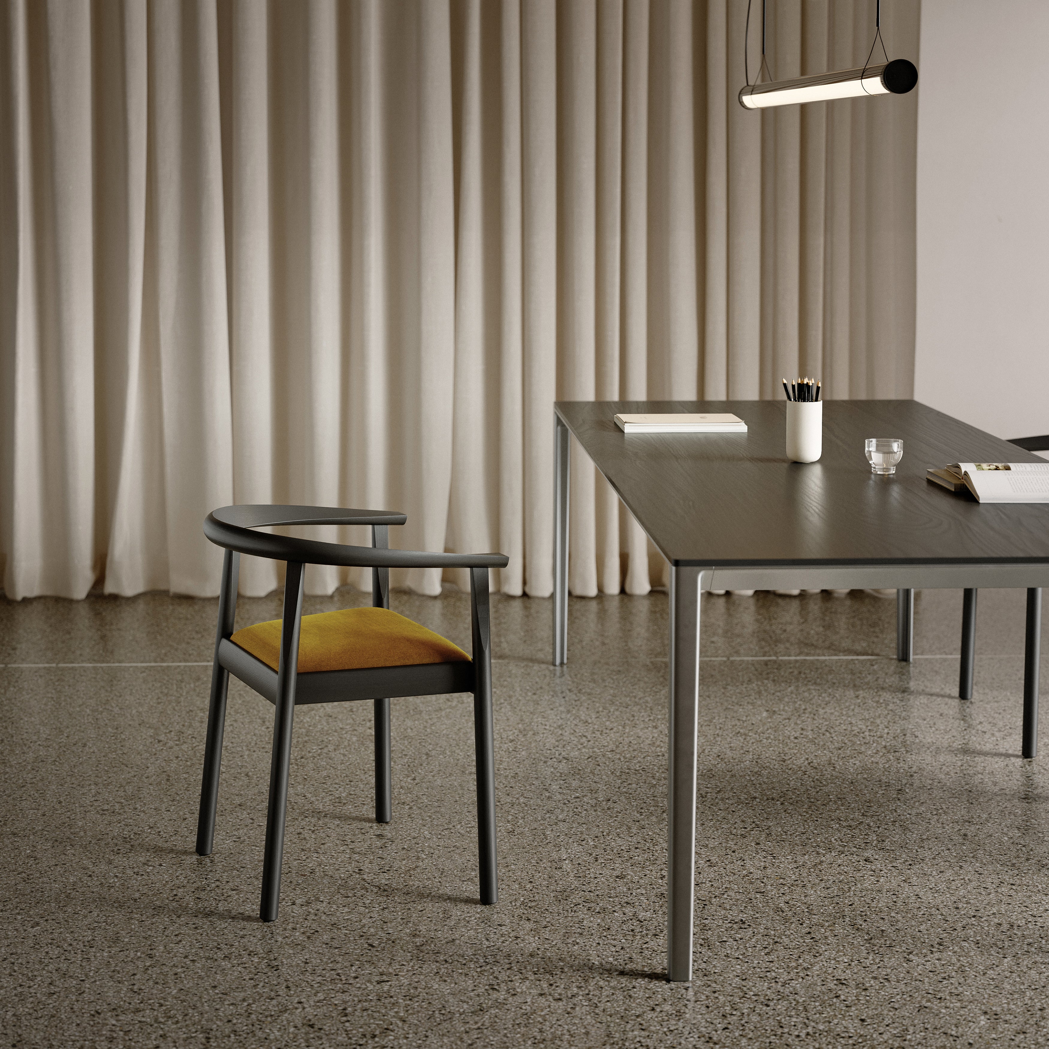 Tokyo Chair: Seat Upholstered