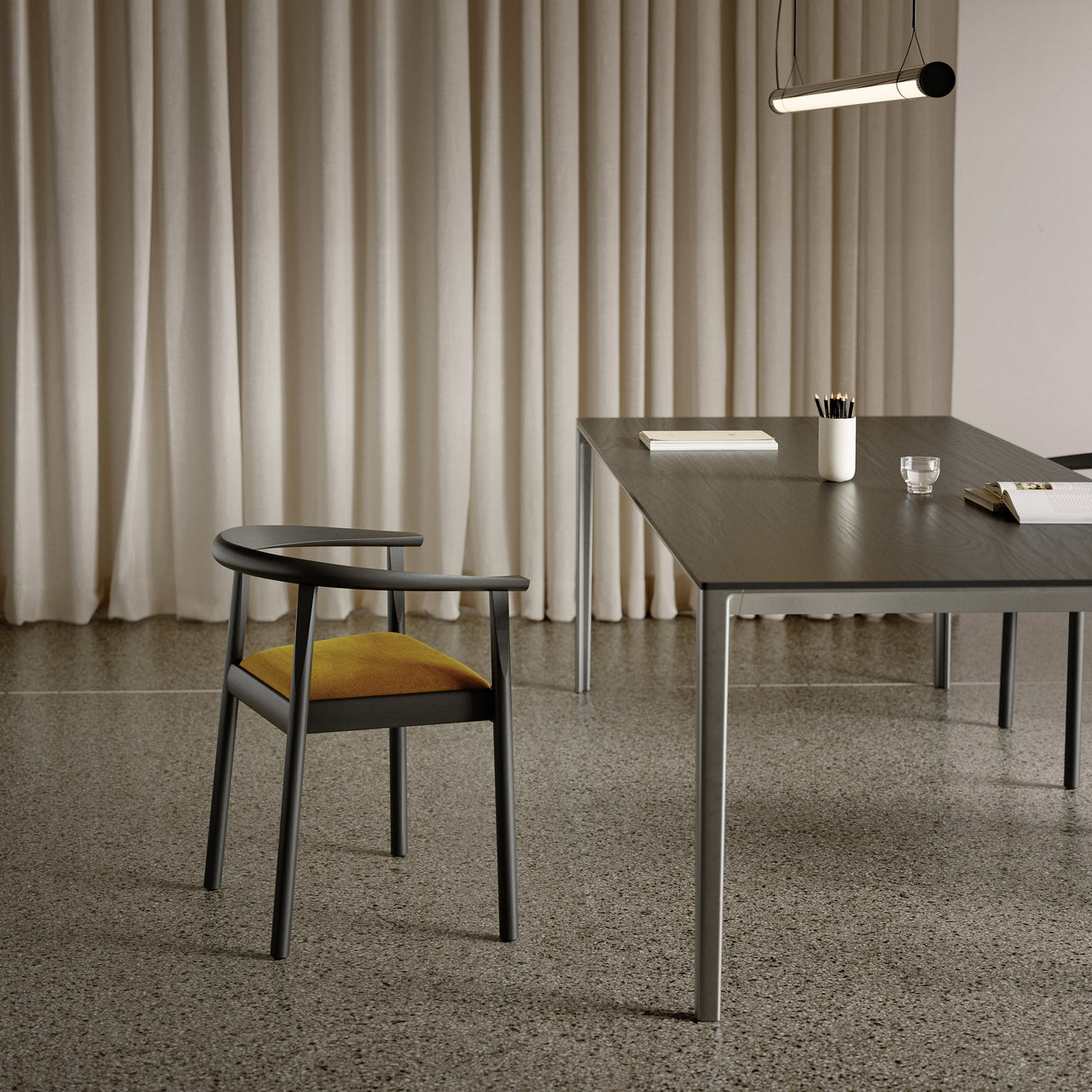 Tokyo Chair: Seat Upholstered
