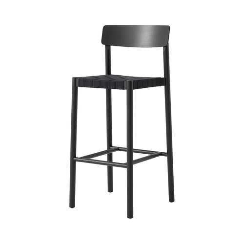 Betty Bar + Counter Chair: TK15 + TK12 + Bar (TK15) + Black Lacquered Ash + Black