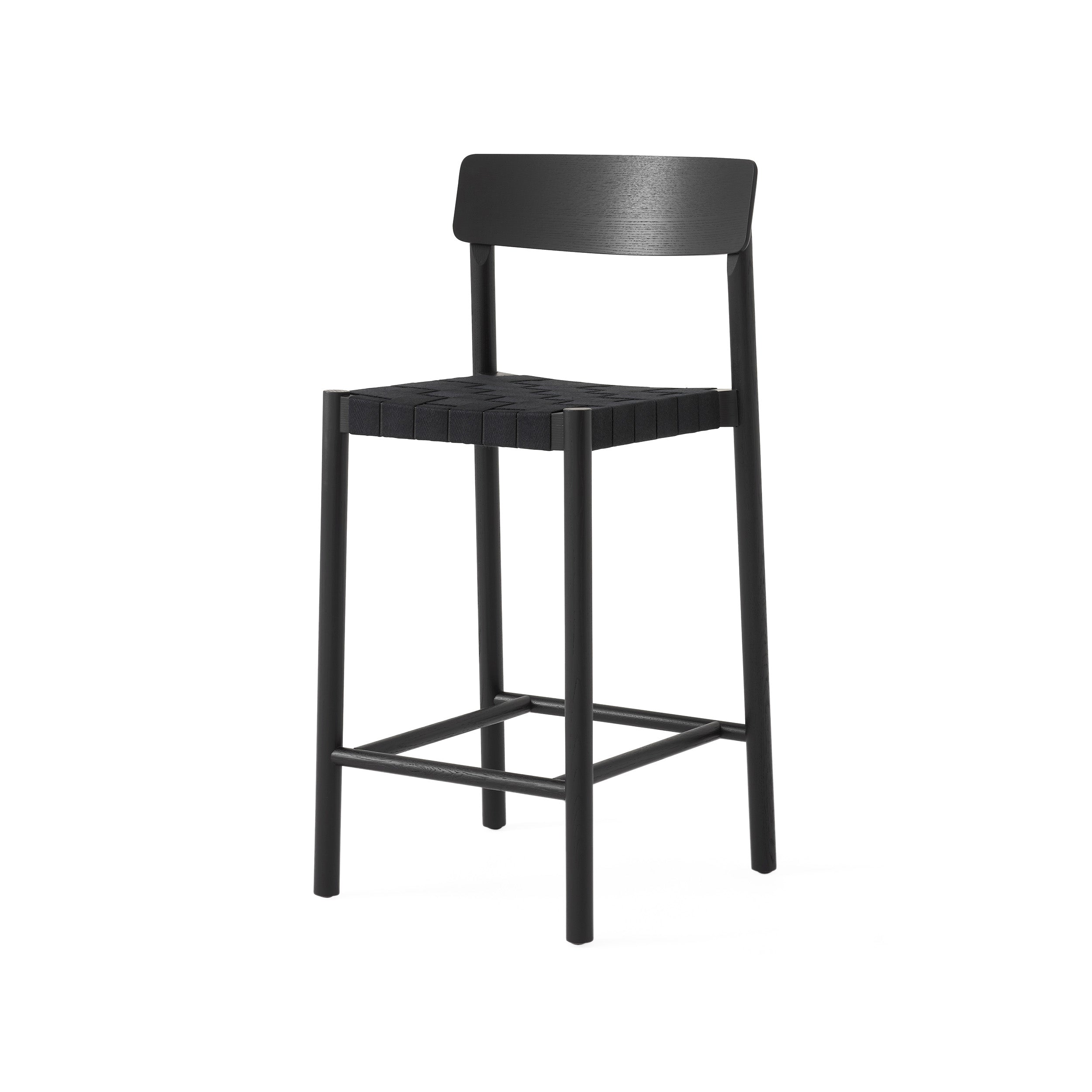 Betty Bar + Counter Chair: TK15 + TK12 + Counter (TK12) + Black Lacquered Ash + Black