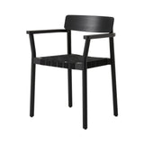 Betty Stacking Armchair TK9: Set of 2 + Black Lacquered Ash + Black