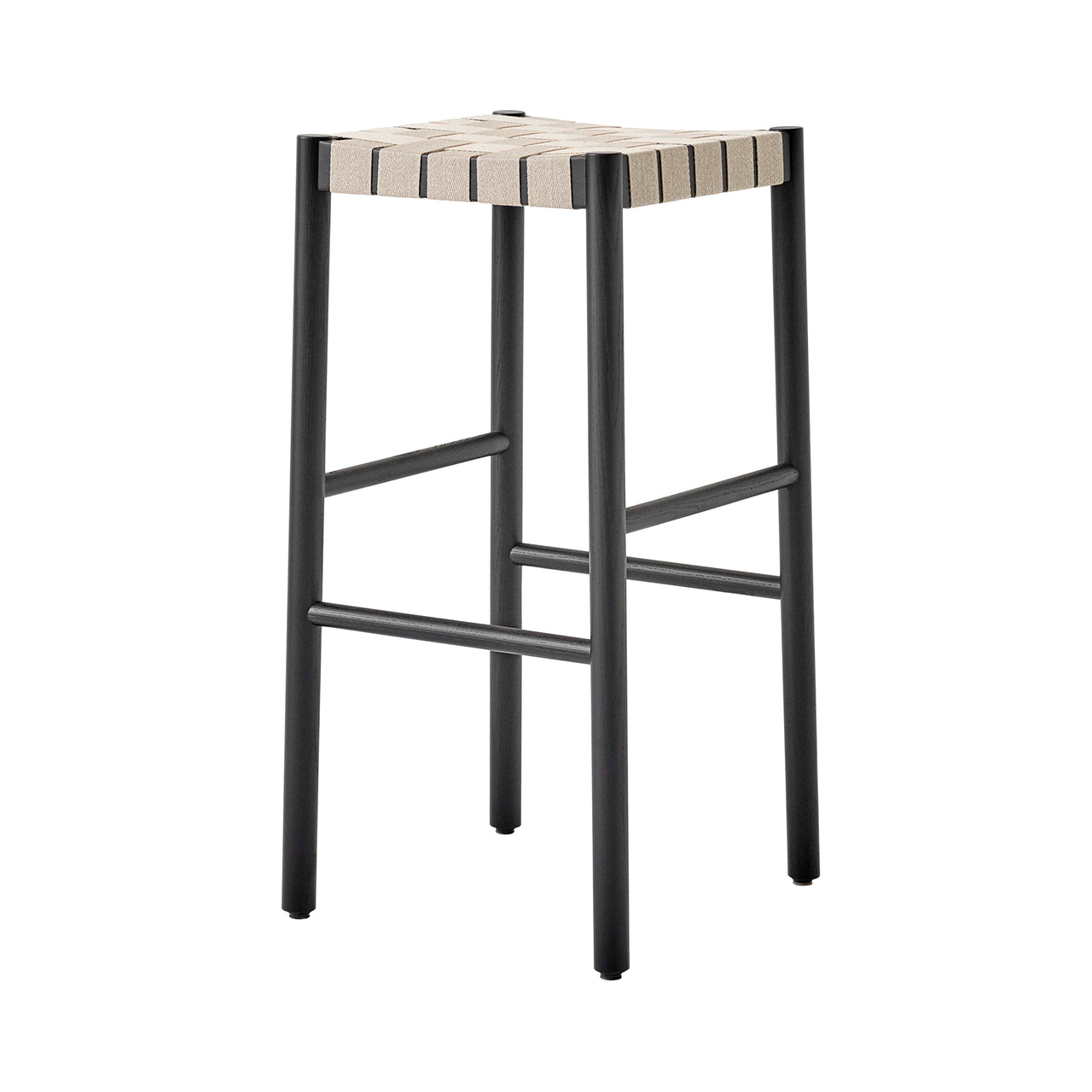 Betty Bar + Counter Chair: TK7 + TK8 + Bar (TK8) + Black + Natural