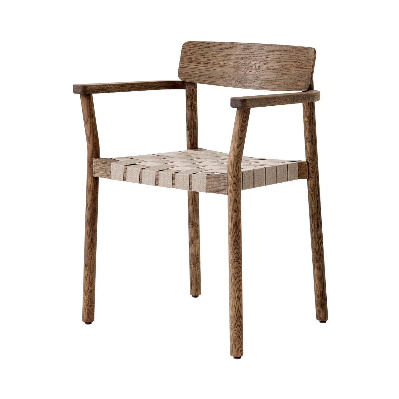 Betty Stacking Armchair TK9: Smoked Oak + Natural