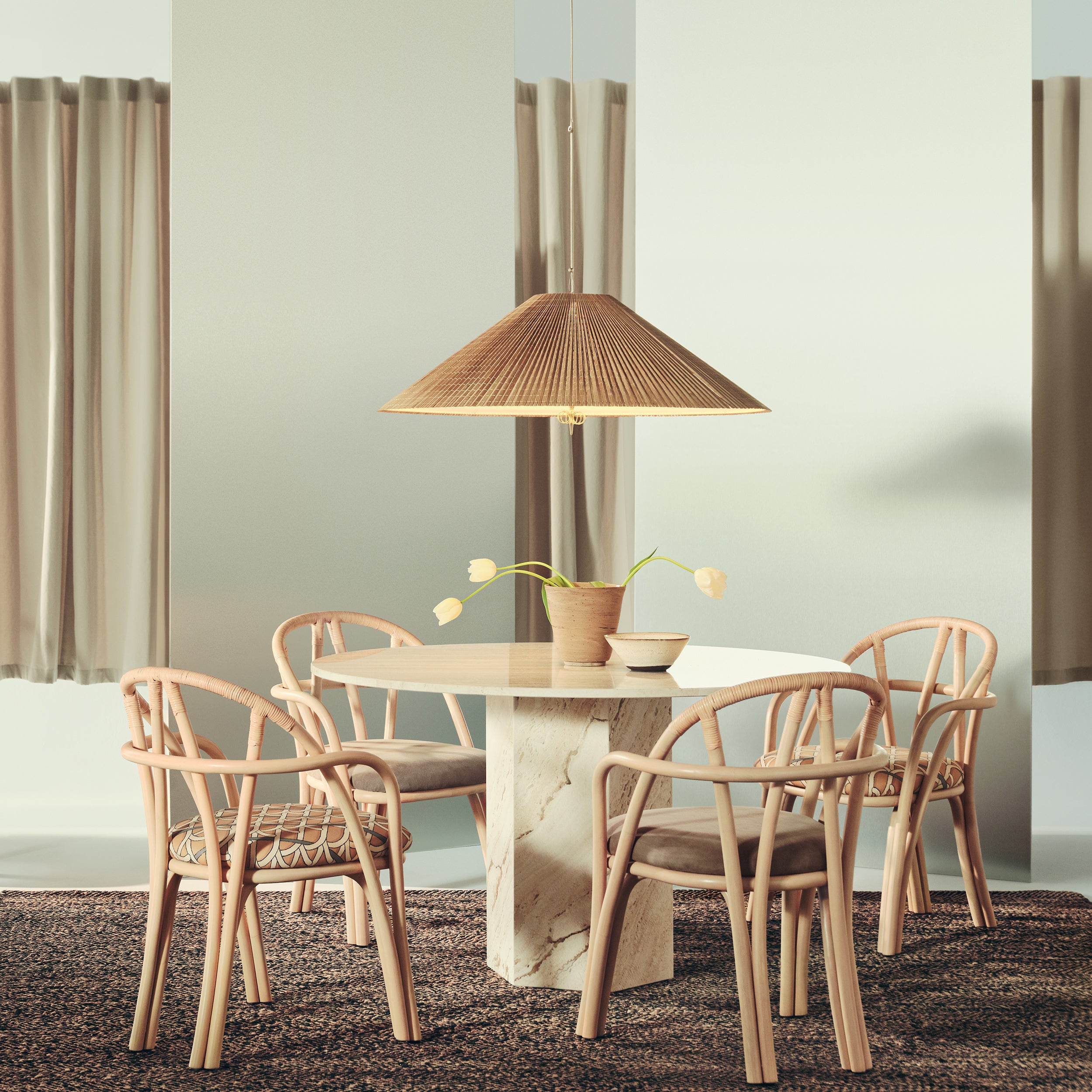 Bistra Dining Armchair: Seat Upholstered + LS