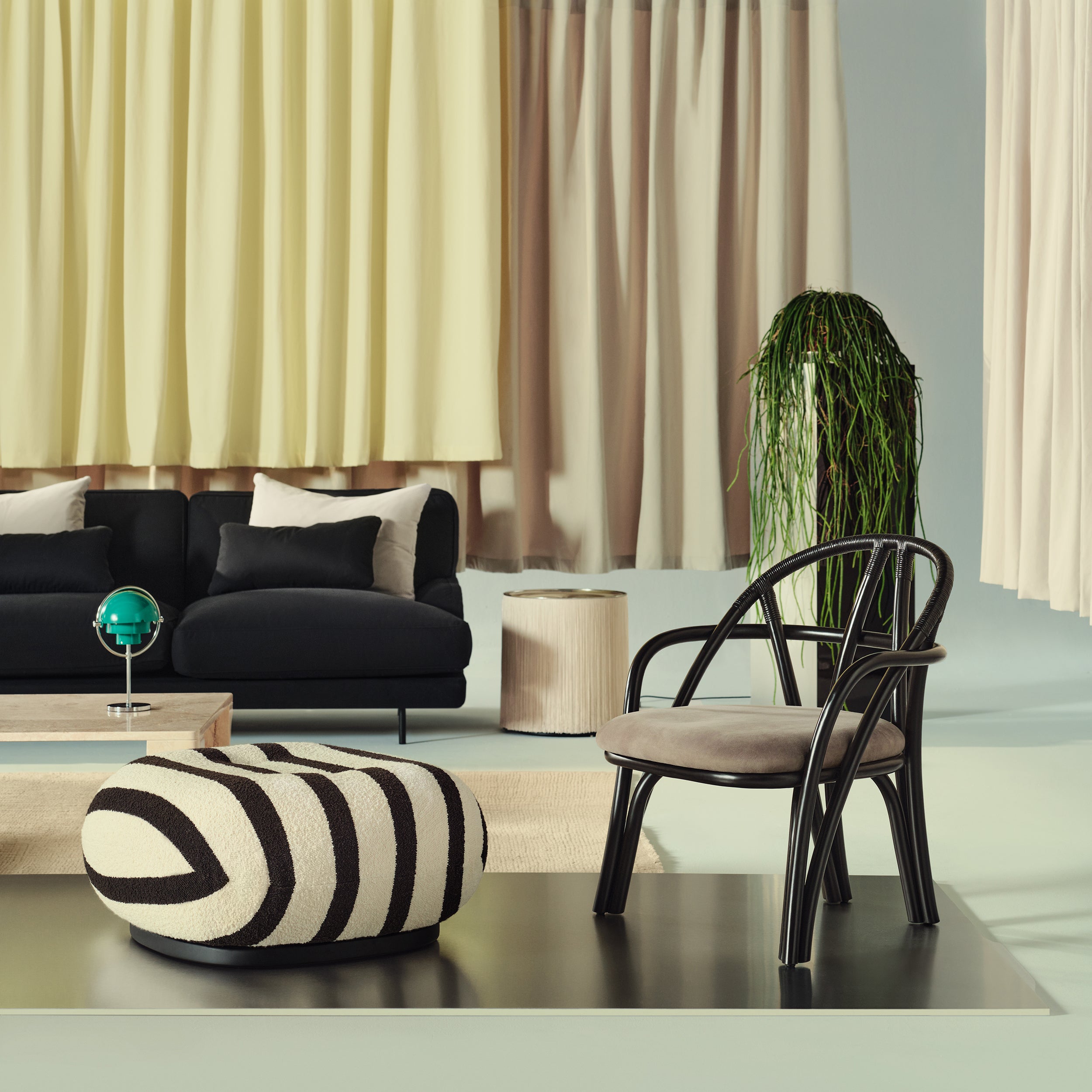 Bistra Lounge Chair: Seat Upholstered + LS