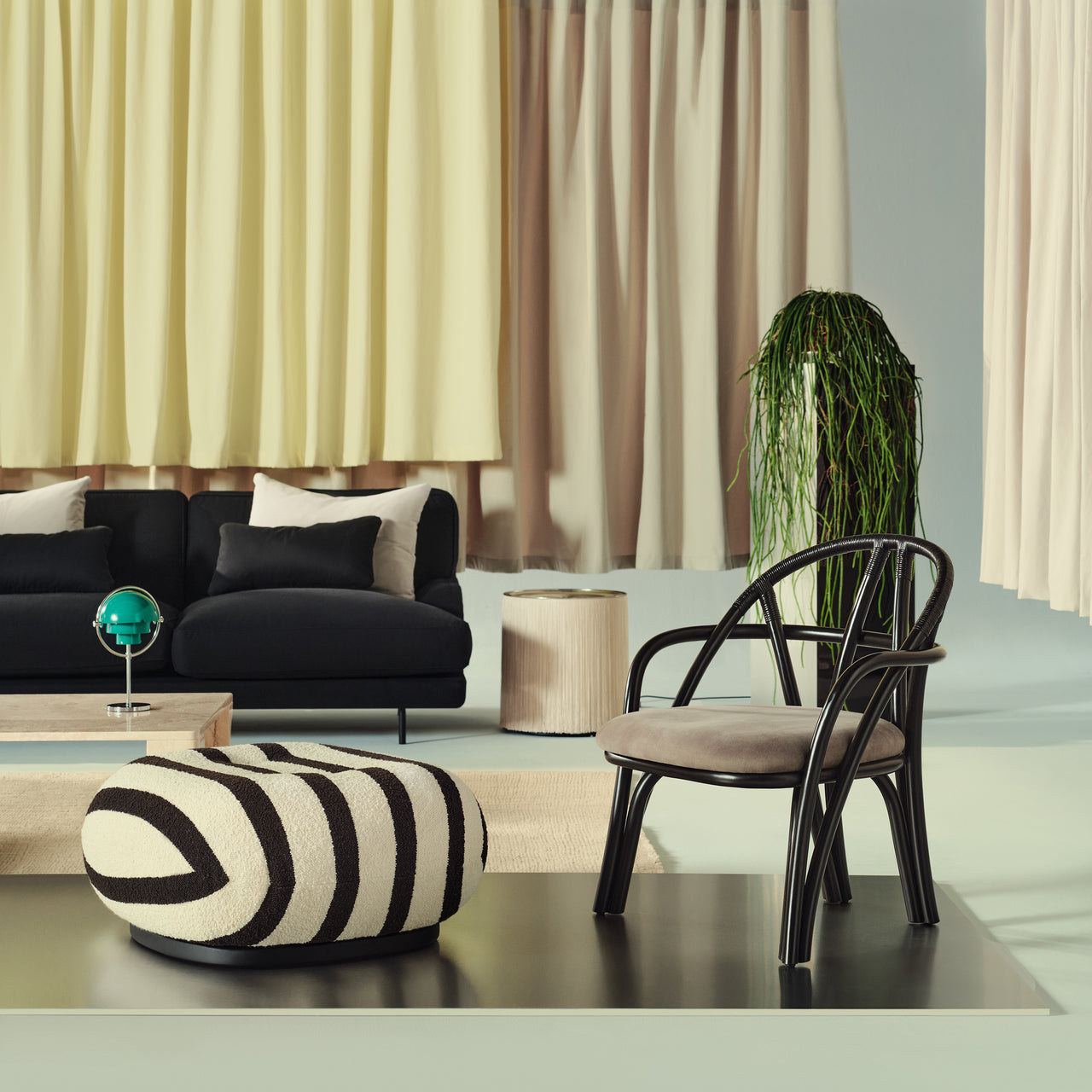 Bistra Lounge Chair: Seat Upholstered + LS