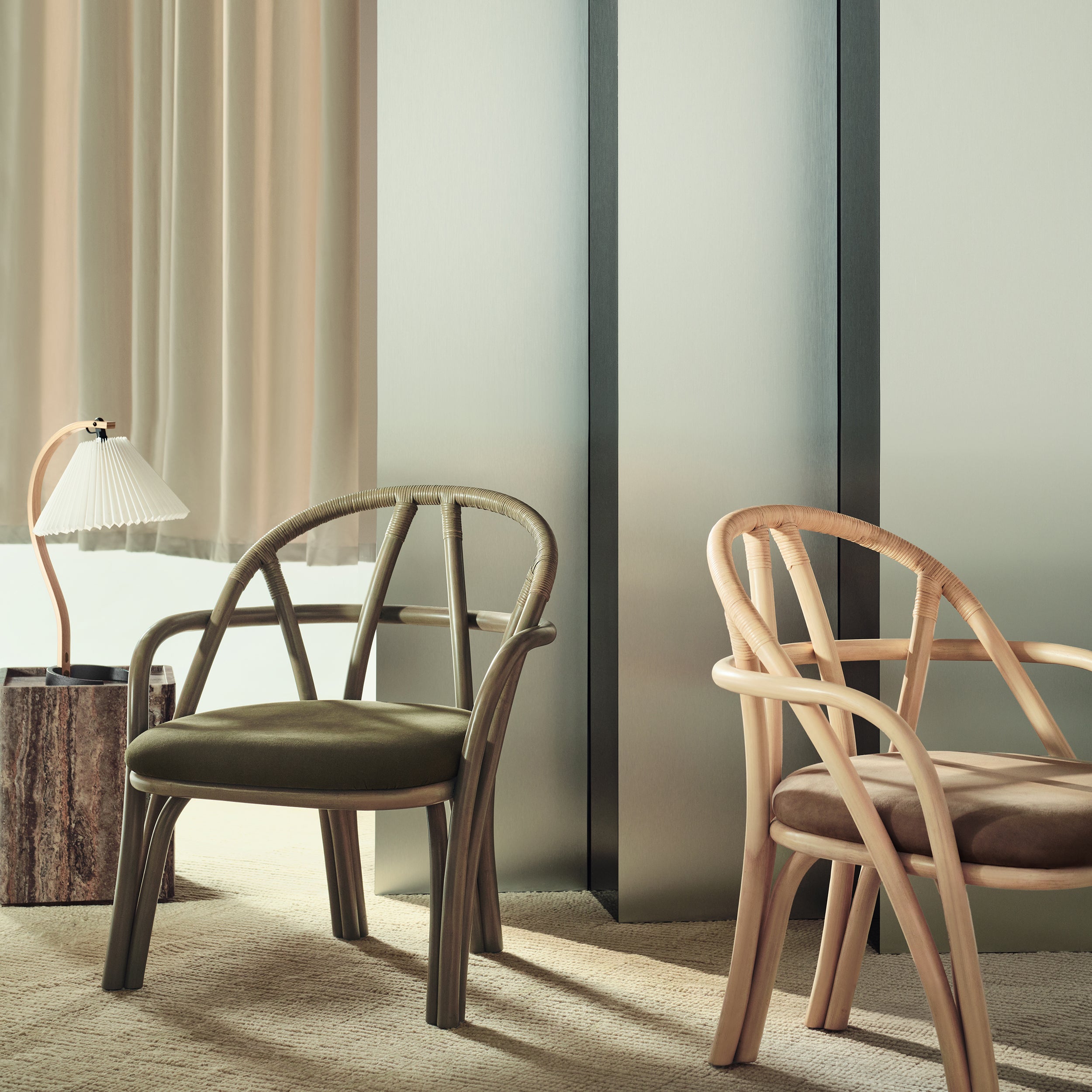 Bistra Lounge Chair: Seat Upholstered + LS