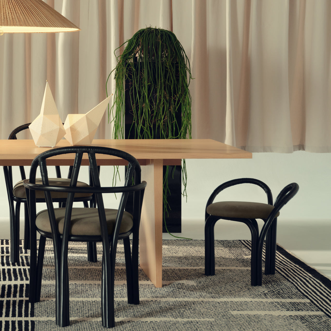 Bistra Stool: Seat Upholstered + LS