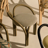 Bistra Stool: Seat Upholstered + LS
