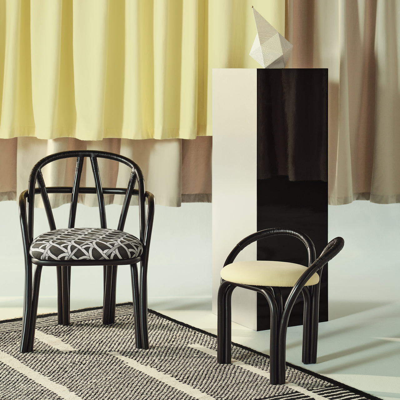 Bistra Stool: Seat Upholstered + LS