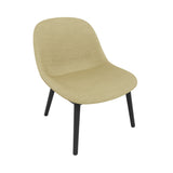 Fiber Lounge Chair: Wood Base + Upholstered + Black