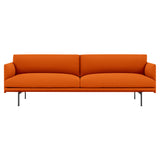 Outline 3-Seater Sofa: Black