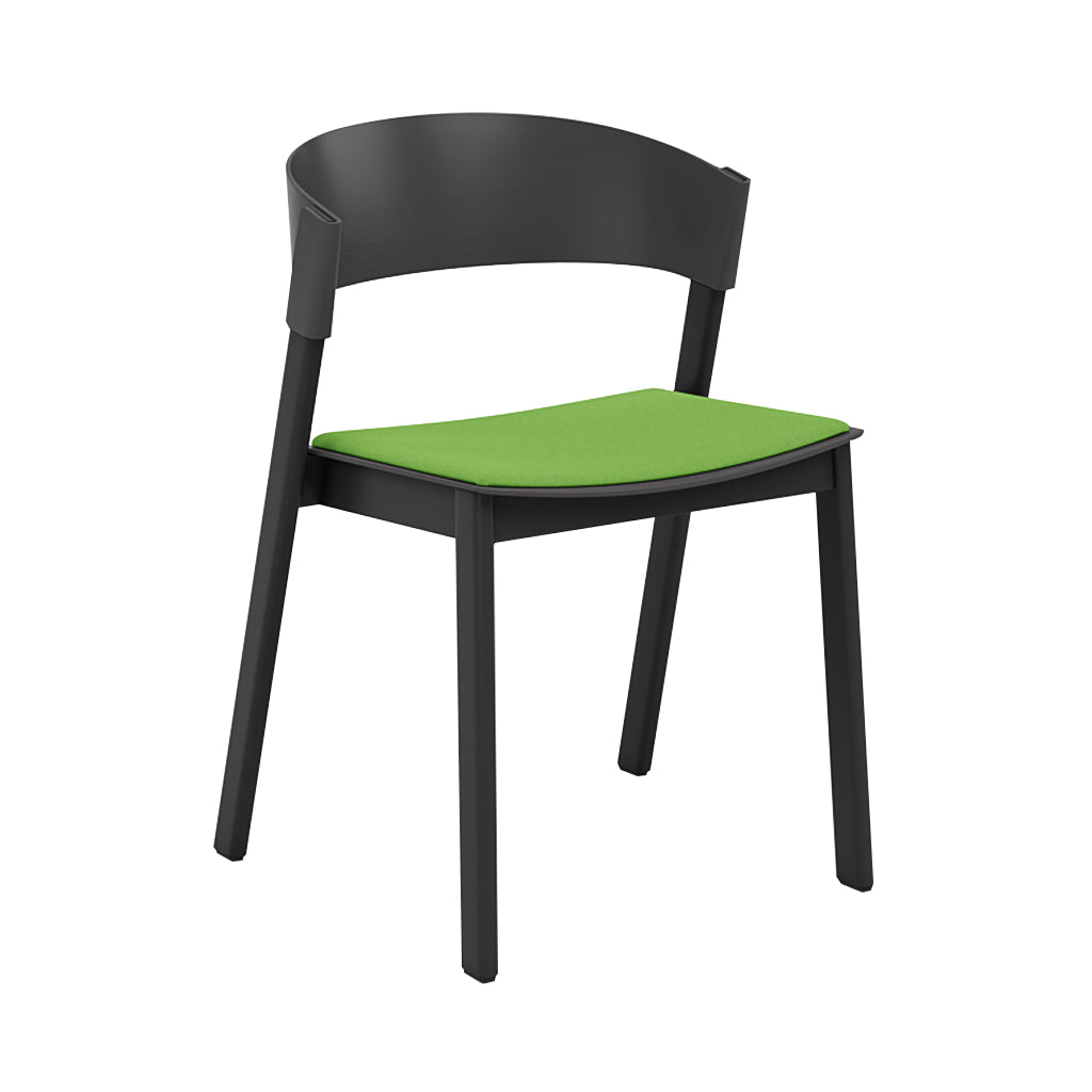 Cover Side Chair: Upholstered + Black