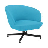 Oslo Lounge Chair: Swivel Base + Black