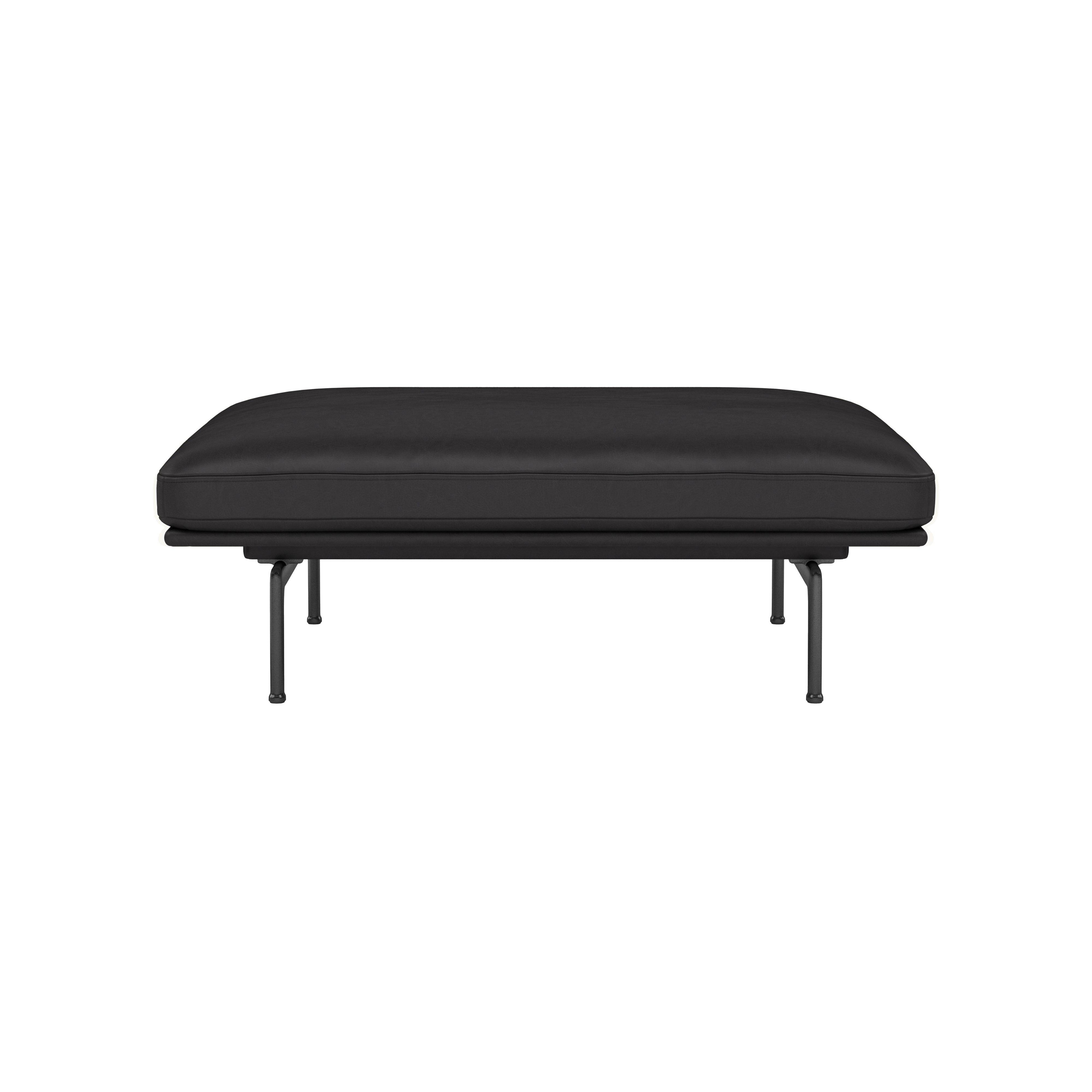 Outline Pouf: Black