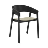 Cover Armchair: Upholstered + Black