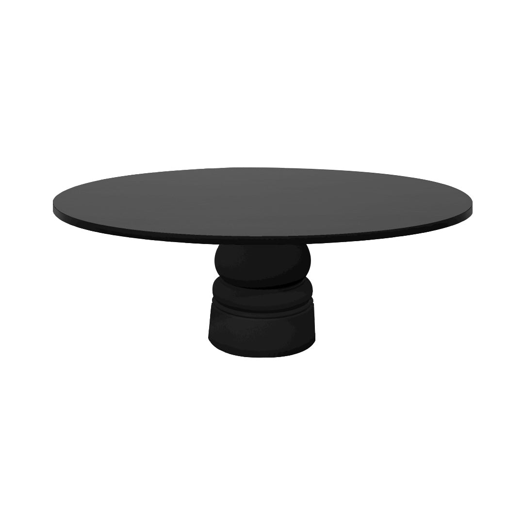 Container Oval Table: Small + New Antiques + Black Stained + Black