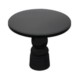 Container Round Table: Small + New Antiques + Black Stained + Black
