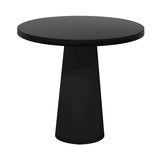 Container Round Table: Extra Small + Black Stained + Black