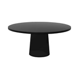 Container Round Table: Extra Large + Cable Feed + Black Stained + Black