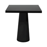 Container Square Table: Small + Black Stained + Black