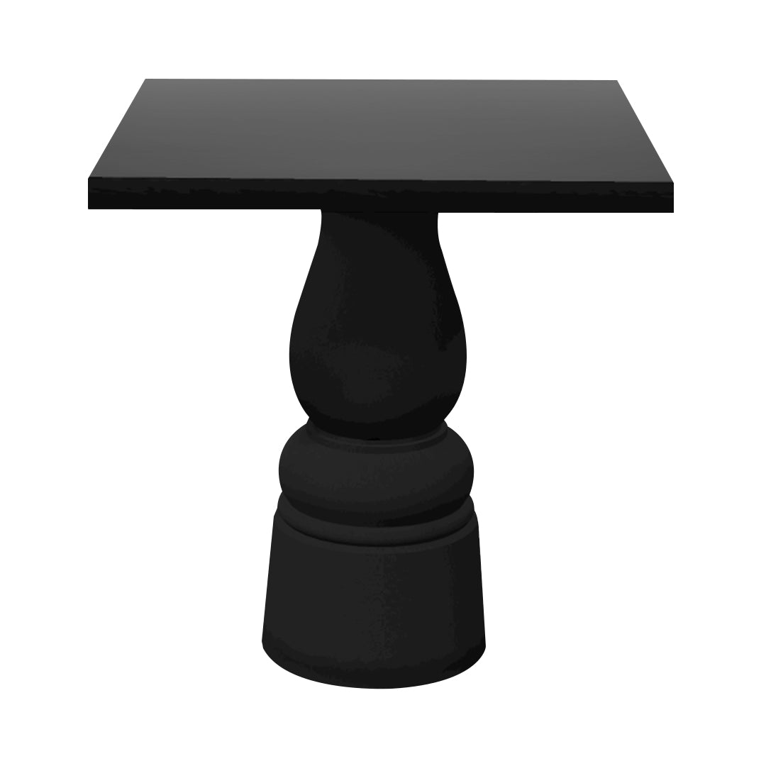 Container Square Table: Small + New Antiques + Black Stained + Black