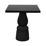 Container Square Table: Small + New Antiques + Black Stained + Black
