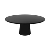 Container Round Table: XXL + Cable Feed + Black Stained + Black