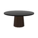 Container Round Table: Extra Large + Bodhi Cover + Black Stained Oak + Cinnamon