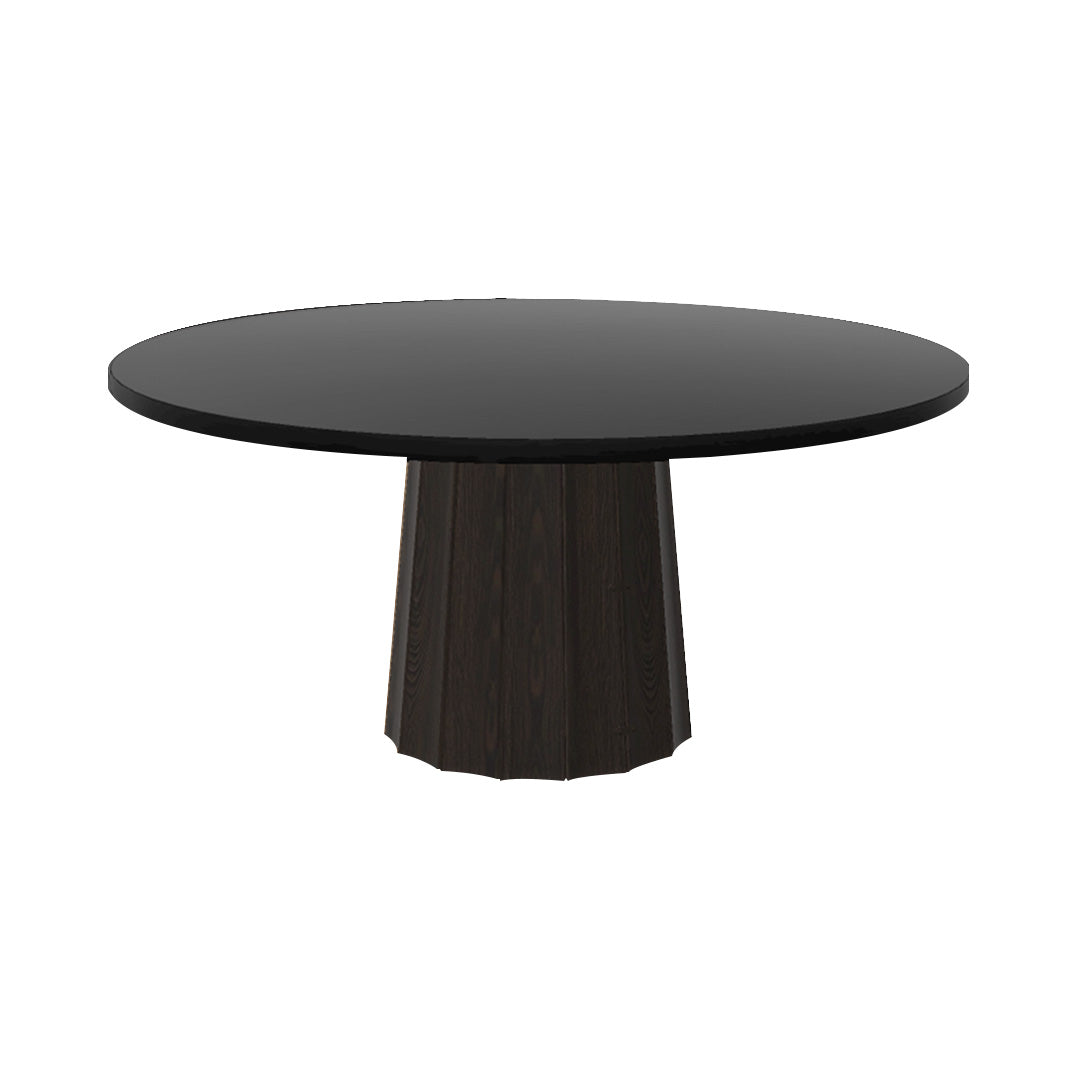 Container Round Table: Extra Large + Bodhi Cover + Black Stained Oak + Grey