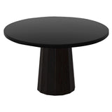 Container Round Table: Medium + Bodhi Cover + Black Stained + Wenge